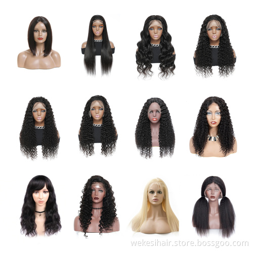 Raw Vietnamese unprocessed cuticle aligned Human hair wigs 100% virgin wholesale transparent lace Front wigs
